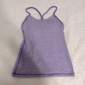 Lululemon Power Y Tank Top in Light Purple